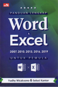 Image of Panduan Lengkap Word & Excel 2007,2010,2013,2016,2019 Untuk Pemula
